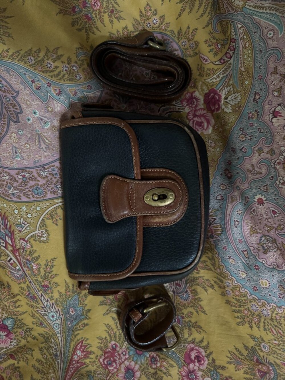 Coach Purse Crossbody Sheridan Durham Mini Leather Vintage Black (Outlet bag)